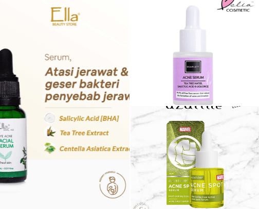 rekomendasi acne serum lokal dari toko oren cover photo collage