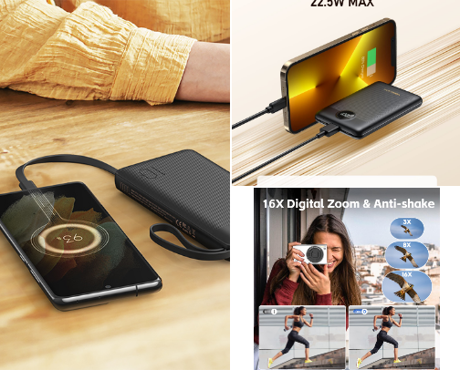 Portable Travel Electronics & Gadgets cover photo collage