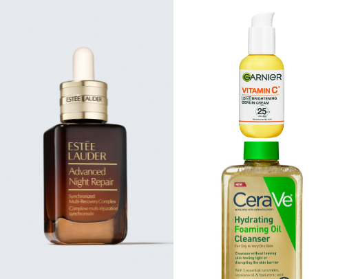 Everyday skincare favorites cover photo collage