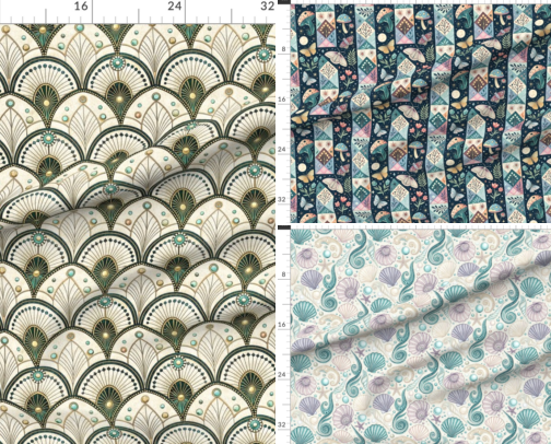 My Spoonflower Store cover photo collage