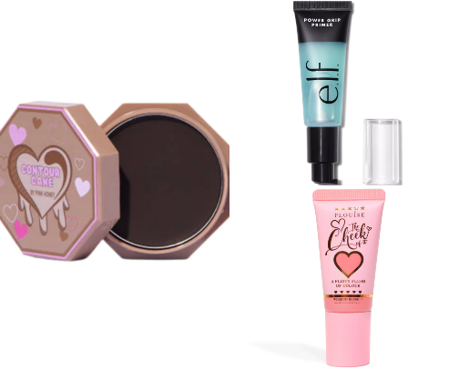 makeup products🩷 cover photo collage
