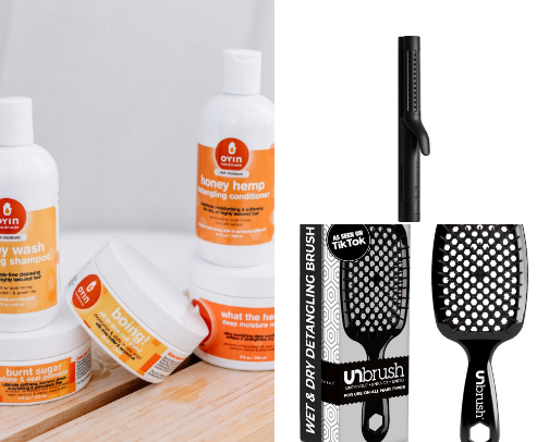 My favorite hair products for natural curly hair! cover photo collage