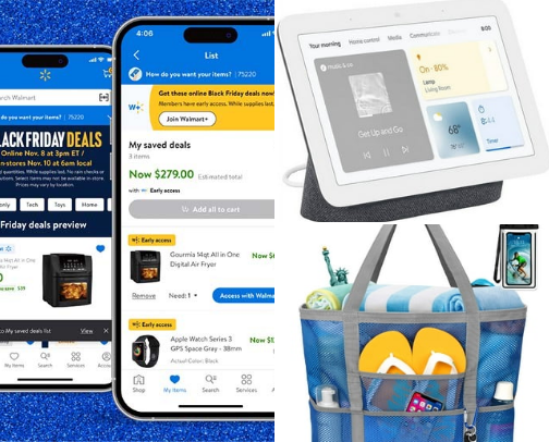 Walmart app cover photo collage