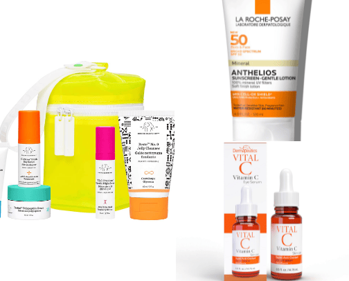 Skincare cover photo collage
