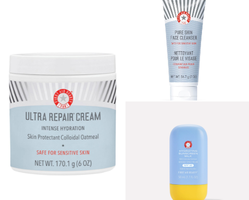 Favorite beauty products cover photo collage