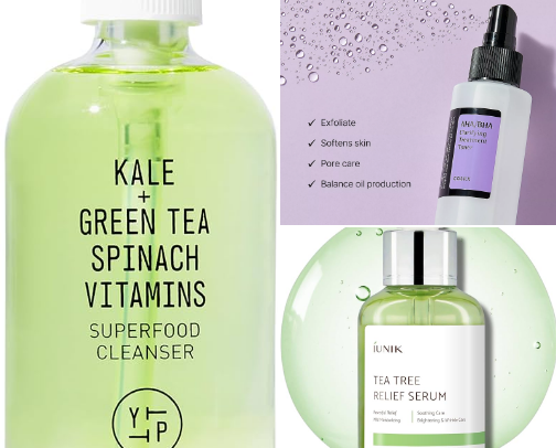 Clear & Balanced: Skincare for Problematic Skin cover photo collage