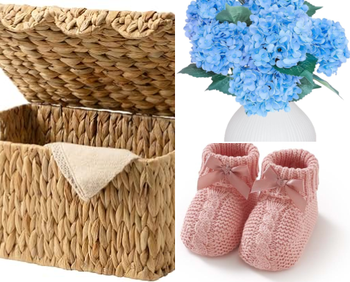 Gender Reveal Basket cover photo collage