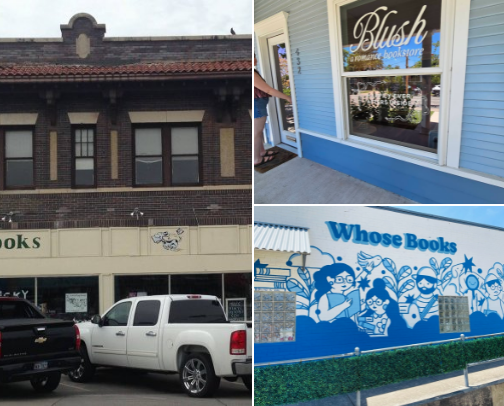 Bookstores around Texas cover photo collage