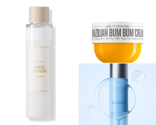 Must have skincare items cover photo collage