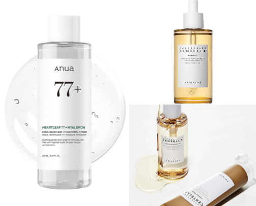 Favorite skincare products for extreme hydration and moisturizing to keep healthy and glowing skin cover photo collage