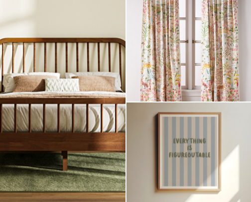 Soft Vintage dream room cover photo collage