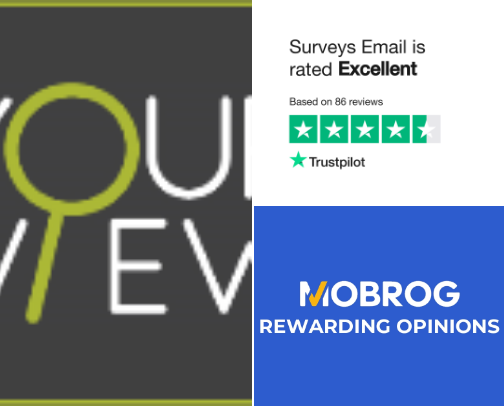 Legit Online Survey that pays well. cover photo collage