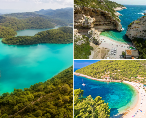 Island hopping in Croatia cover photo collage