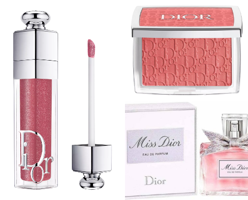 Best make up of Rare beauty and DIOR cover photo collage