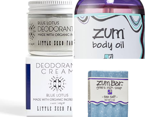 What you will find in my low-tox bathroom cover photo collage