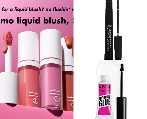 Drugstore beauty products 💄💅 cover photo collage