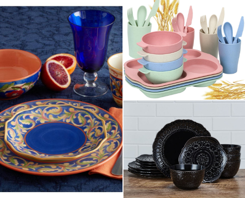 Looking for All Things Dishes and Dinnerware. For Both Adults and Children. cover photo collage