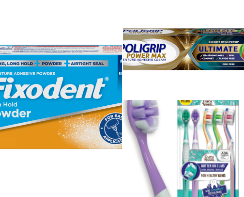 All things dentures cover photo collage