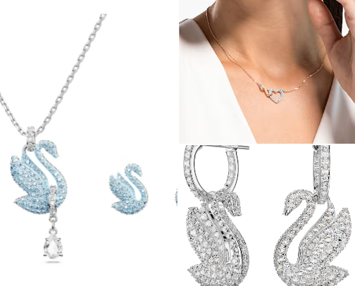 Sparkle in Style:My favourite colored-gold Swarovski Jewelry cover photo collage