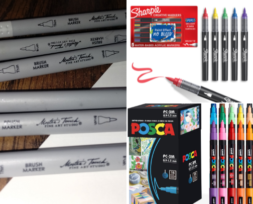 Artistic supplies cover photo collage