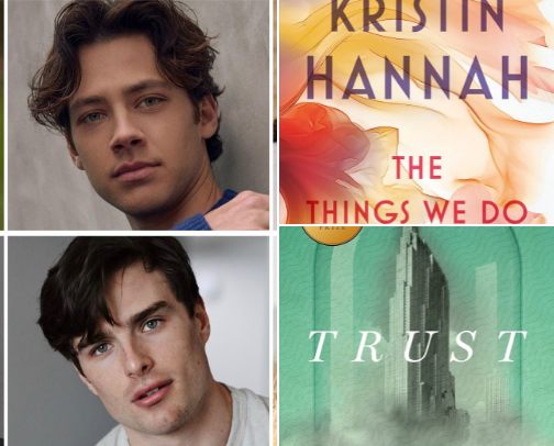 Lost in a book cover photo collage