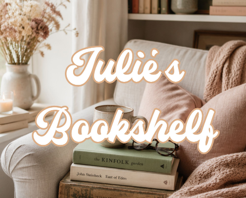 Julie's Bookshelf cover photo collage