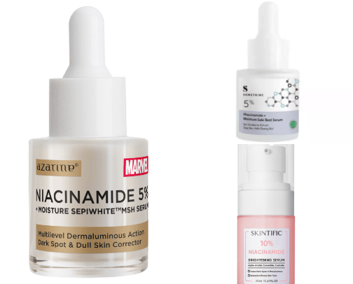Serum for sensitive and acne-prone skin cover photo collage