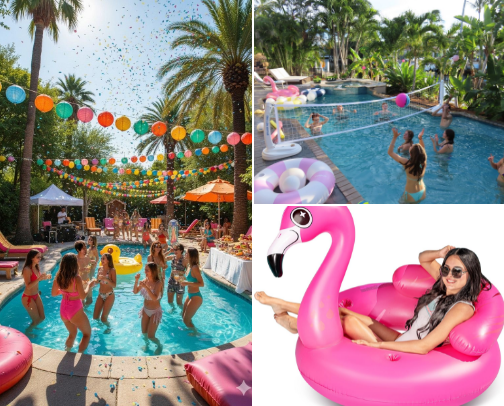 The Girls’ Pool & Beach Party Essentials cover photo collage
