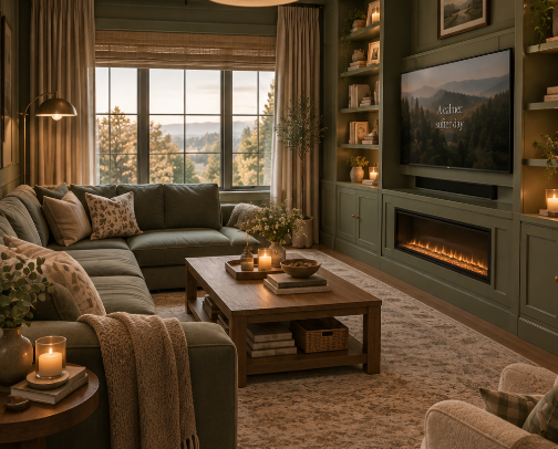🌿 Sage Green Aesthetic | Living & Bedrooms cover photo collage