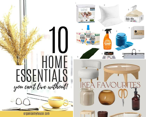 What you will find in my modest but cozy house! cover photo collage