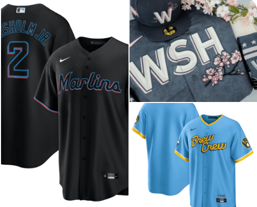 Alternate Jersey Options - MLB Edition cover photo collage