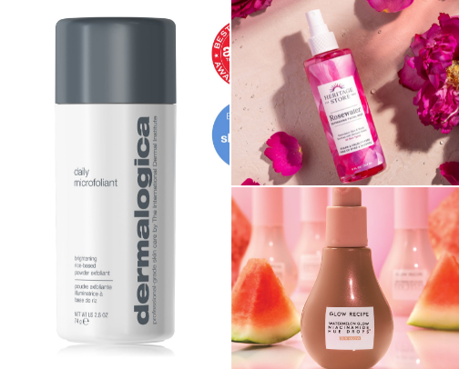 skincare essentials cover photo collage