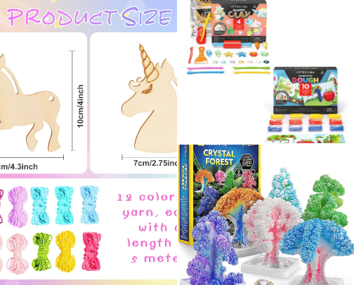 Craft Kits for Kids cover photo collage