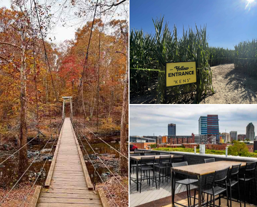 Fall activities in and around Raleigh, NC cover photo collage
