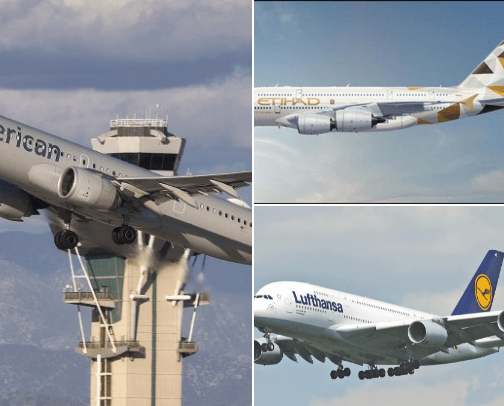 Best air companies cover photo collage