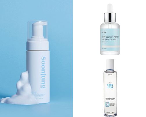 Under 16$ Skincare routine cover photo collage