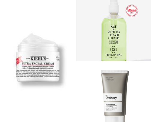 Go to skincare products cover photo collage