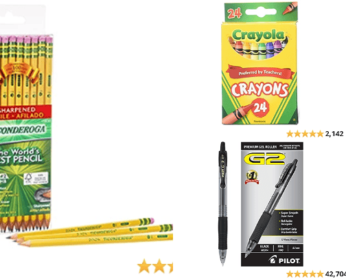 School Supplies cover photo collage