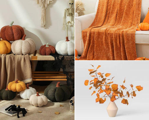 Interior Fall home decor cover photo collage