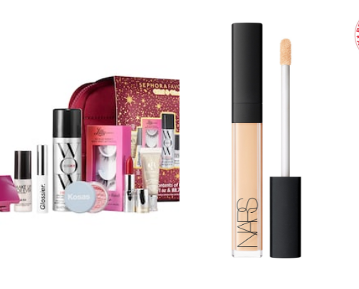 Beauty products cover photo collage