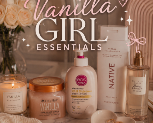 Vanilla Girl Essentials ✨ cover photo collage