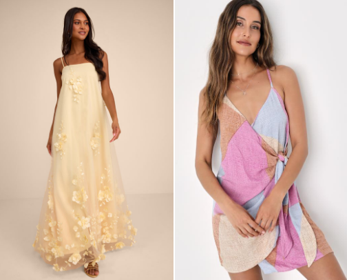 Lulus Dresses for Every Summer Moment cover photo collage