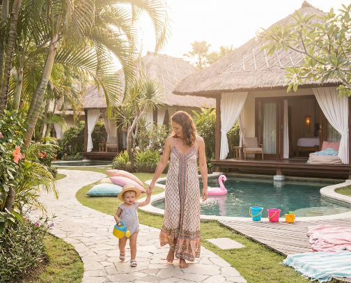 Bali: Cozy Stays & Happy Days cover photo collage