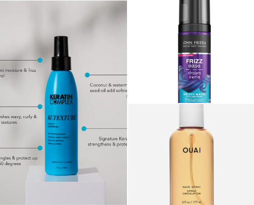 Bye-bye, frizzy hair. cover photo collage