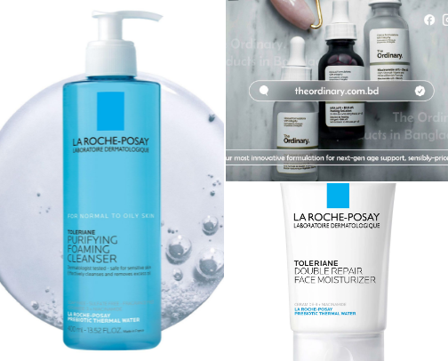 Skincare cover photo collage