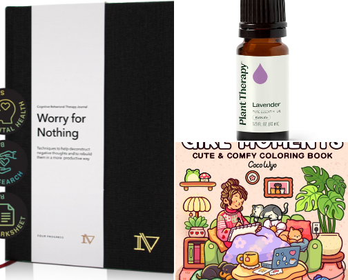 Easing Anxiety One Day at a Time cover photo collage