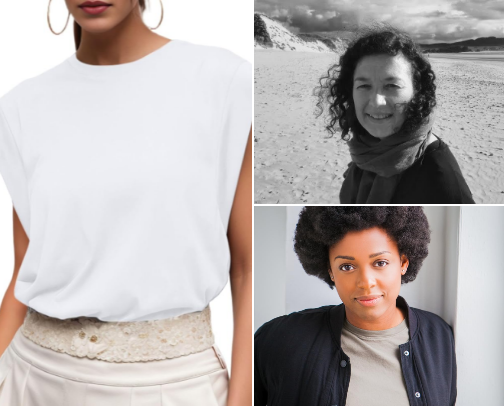 Cap sleeve top cover photo collage