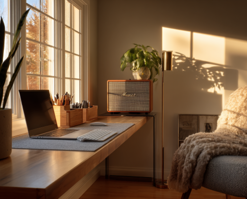 The Creative Sanctuary: Minimalist Home Office Setup cover photo collage
