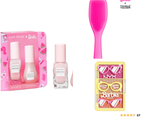 Inspired by Barbie movie cover photo collage