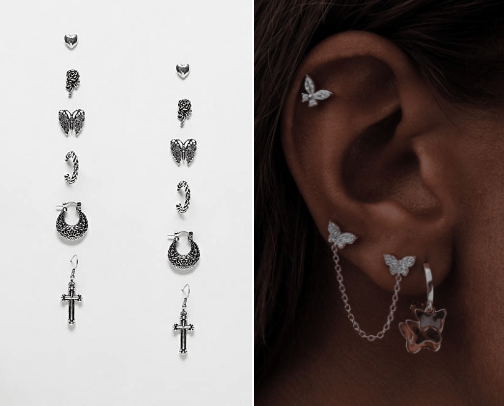 earrings 🌠 cover photo collage